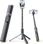 Moman IST01 Trépied Portable pour téléphone Portable, 153 cm, en Aluminium, Perche à Selfie, pour Smartphones, Perche à Selfie Tout en 1