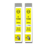 2 Yellow Ink Cartridges to replace Epson T0714 Compatible for Stylus Printers