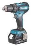 Slagskruvdragare / borr Makita DHP485RFJ; 18 V; 2x3,0 Ah batt.