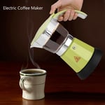 300ml/6 Cups 480W Electric Moka Pot Detachable Kitchen Stovetop Coffee Maker UK