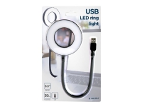 Gembird - USB light - LED - 3 W - vitt ljus - 6500 K - ring
