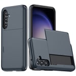 Samsung Galaxy A55 5G Hybrid Skal med Kortfack Mörkblå