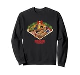Stranger Things Christmas Main Characters Cozy Chest Frame Sweatshirt
