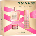 Nuxe Huile Prodigieuse Presentset 3-in-1 Hydrating Micellar Water 100 ml + Florale 50 Rose Lip Balm 15 g 1 Stk.