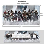 FZDB Assassin's Creed Mouse Pad,Rubber Non-Slip Electronic Sports Oversized Gaming Large Mouse Mat, Rectangular Mouse Pads 15.8 x 29.5 inch