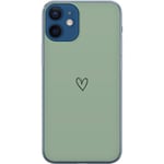 Apple iPhone 12 mini Transparent Mobilskal Hjärta
