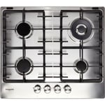 Hotpoint PPH60GDFIXUK 59cm Gas Hob - Stainless Steel