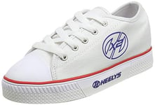 Heelys Pure White/Blue/Red Kids HX2 Heely Shoe (White/Blue/Red) (3 UK)