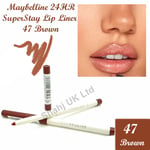 Maybelline 24HR Super Stay LipLiner Brown Pencil Crayon Long Lasting SmudgeProof