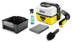 Kärcher OC 3 Mobile Cleaner for Outdoors, Pressure Cleaner with Li-Ion Battery and Mobile Water Reservoir, 1.680-003.0
