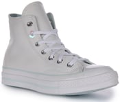 Converse Chuck 70S A05024C High Top White Blue Leather Size UK 3 - 8