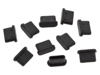 Dammskydd USB-C svart 10-pack