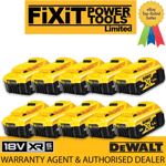 DEWALT 10 x DCB184 18V XR 5.0AH Battery Lithium Ion BRAND NEW Li-Ion Genuine