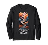 Beautiful Stairway To Heaven Celestial Colorful Design Long Sleeve T-Shirt