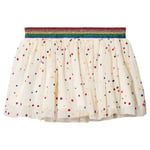 Stella McCartney Kids White Honey Skirt with Multi Coloured Dots Print | Hvit | 12 years