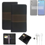 Phone Case + earphones for Philips S20 Wallet Cover Bookstyle protective