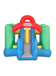 Little Tikes Jump 'N Double Slide Bouncer - Tall Protective Wall, For Age 3+ - With Storage Bag