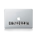 California Typography Vinyl Sticker for Macbook (13/15) or Laptop by George Birch