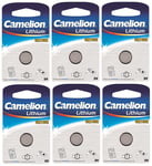 CR1632 batteri  litium 3V 6-pack Camelion