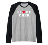 I Love Cher Matching Girlfriend & Boyfriend Cher Name Raglan Baseball Tee