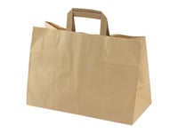 Papirsbærepose Brun 17L 350/170X245mm 200Stk/Pak