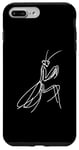 Coque pour iPhone 7 Plus/8 Plus Line Art Simple Dessin Artwork Praying Mantis Invertébré