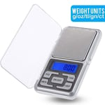 HIGHKAS Jewelry Electronic Scale Electronic Digital Pocket Scale 0 01G Precision Mini Jewelry Weighing Scale Backlight Scales 0 1G for Kitchen 100/200/300/500G-200G-0.01G 1125 (Color : 300g0.01g)