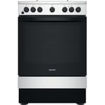 Indesit 60cm Dual Fuel Cooker - Silver IS67G5PHX