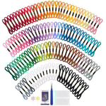 VynyQoo 120 Pièces Fils Bracelet Brésilien Kit, 102 Couleurs, 8 m (6 Brins) Fil Broderie, Fil à Broder Kit Pour Les Bracelets D'amitié, Projets De Bricolage, Idéal Pour Les Adultes et Débutants