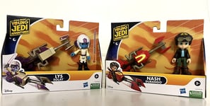 STAR WARS •Young Jedi Adventures - Lys Solay And Speeder Bike & Kai With Bike