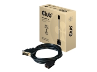 Club 3D CAC-1211 - Adapterkabel - dubbel länk - DVI-D hane till HDMI hona - 2 m