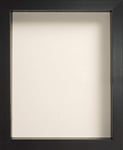 Radcliffe Black Wooden Deep 3D Box Frame A2, Ivory Backing Board * Choice of Sizes* NEW