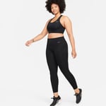 Nike Universa Högmidjade 7/8 Tights Dam Svart Stl. L för löpning och träning