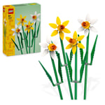 LEGO Creator Daffodils, Artificial Flowers Set for Kids, Build and Display This 