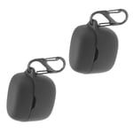 2pc Silicone Case Earphone Pouch Shockproof & Keychain Hook for JBL Tune Flex