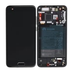 Huawei Honor 9 Skärm + LCD och Batteri Original - Svart