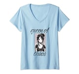 Womens Queen of Chaos V-Neck T-Shirt