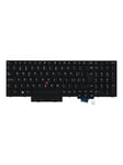 Lenovo - notebook replacement keyboard - with Trackpoint UltraNav - Swiss - Laptop tagentbord - till ersättning - Schweizisk - Svart