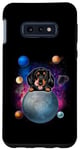 Coque pour Galaxy S10e Dachshund On The Moon Galaxy Funny Dog In Space Puppy Lover