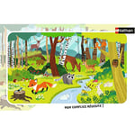 Nathan - Puzzle Enfant - Cadre 15 pièces - Les animaux de la forêt - Fille ou garçon dès 3 ans - Puzzle de qualité supérieure - Carton épais et résistant - Animaux - 86011