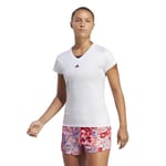 adidas Women's AEROREADY Train Essentials V-Neck T-Shirt, White, S