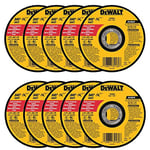 DeWalt DW8062 4-1/2"x.045"x7/8" Metal Angle Grinder Thin Cutoff Wheel, 10 Pack