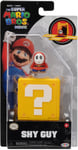 Jakks The Super Mario Bros Movie Mini Figure with Question Block Shy Guy