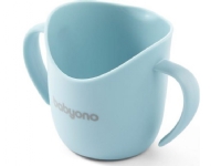 BabyOno träningsmugg för att lära sig dricka ergonomisk Flow blå BabyOno