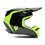 FOX V1 Flow Crosshjälm Svart-Gul