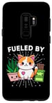 Galaxy S9+ Cat Happiness Fueled By Plants Chocolate CatFunny Kawaii Case