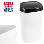 50L Kitchen Sensor Bin Home Office Kitchen Sensor Trashcan White Onyx Lid