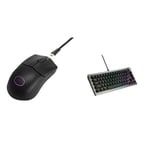 Cooler Master MM712 RGB-LED Souris Gaming sans Fil/Hybride Ultralégère 59g,Switches Optiques 70 Millions de Clics CK720 Mechanical Gaming Keyboard MP511 XL Gaming Mouse Pad