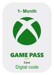 1 Month - Xbox Live Core - Game Pass Gold Subscription Membership (Digital Code)