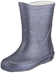 Celavi Wellies with Glitter Rain Boot, Navy, 4.5 UK Child
